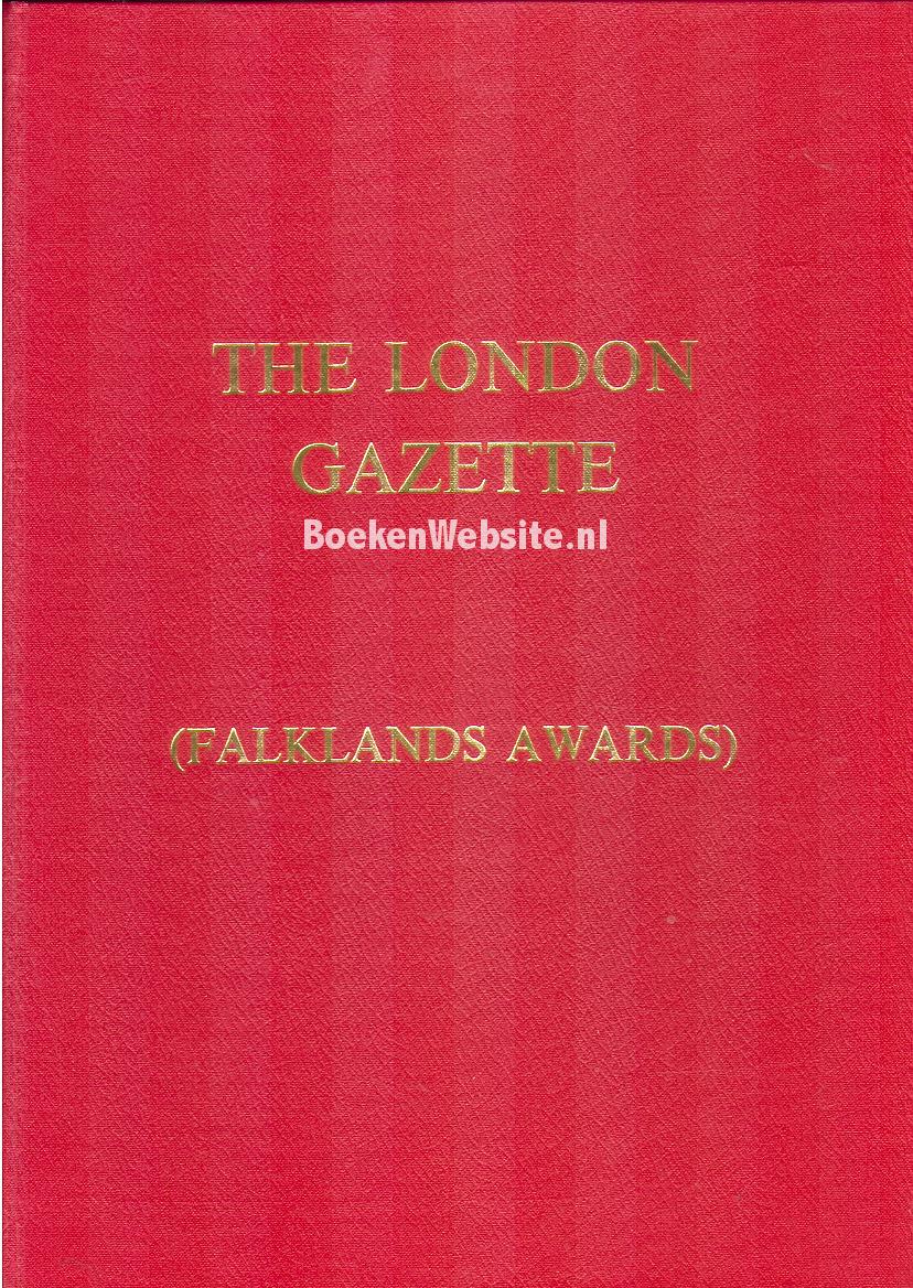 Supplement To The London Gazette Falklands Awards BoekenWebsite Nl