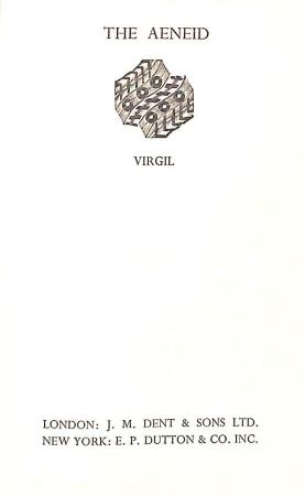 The Aenied of Virgil