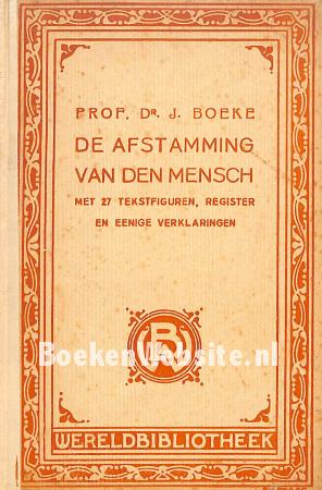 De afstamming van den mensch