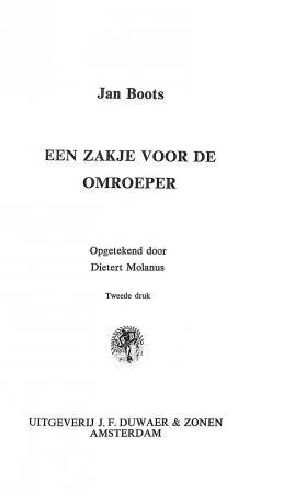 Een zakje voor de omroeper