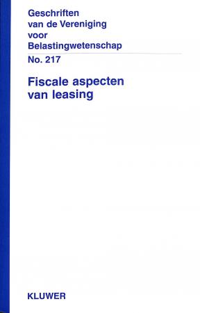 Fiscale aspecten van leasing