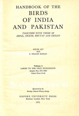 Handbook of the Birds of India and Pakistan 5