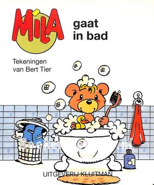 Mila gaat in bad