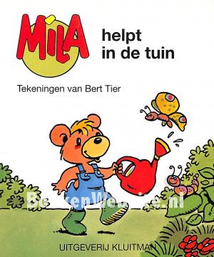 Mila helpt in de tuin