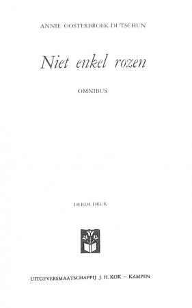 Niet enkel rozen -  omnibus