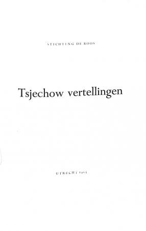 Tsjechow vertellingen