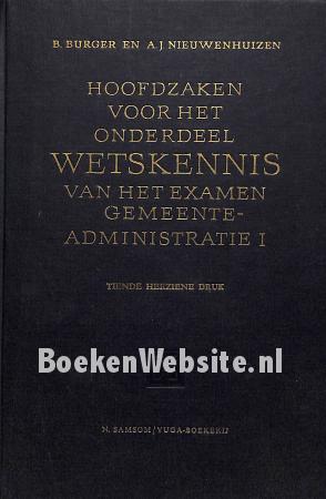 Wetskennis van het examen Gemeente administratie 1