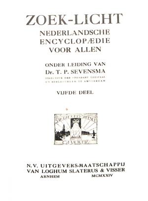 Zoek-licht Nederlandsche encyclopaedie voor Allen 5