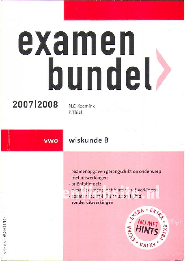 Examenbundel VWO Wiskunde B, Keemink N.C Thiel P. | BoekenWebsite.nl