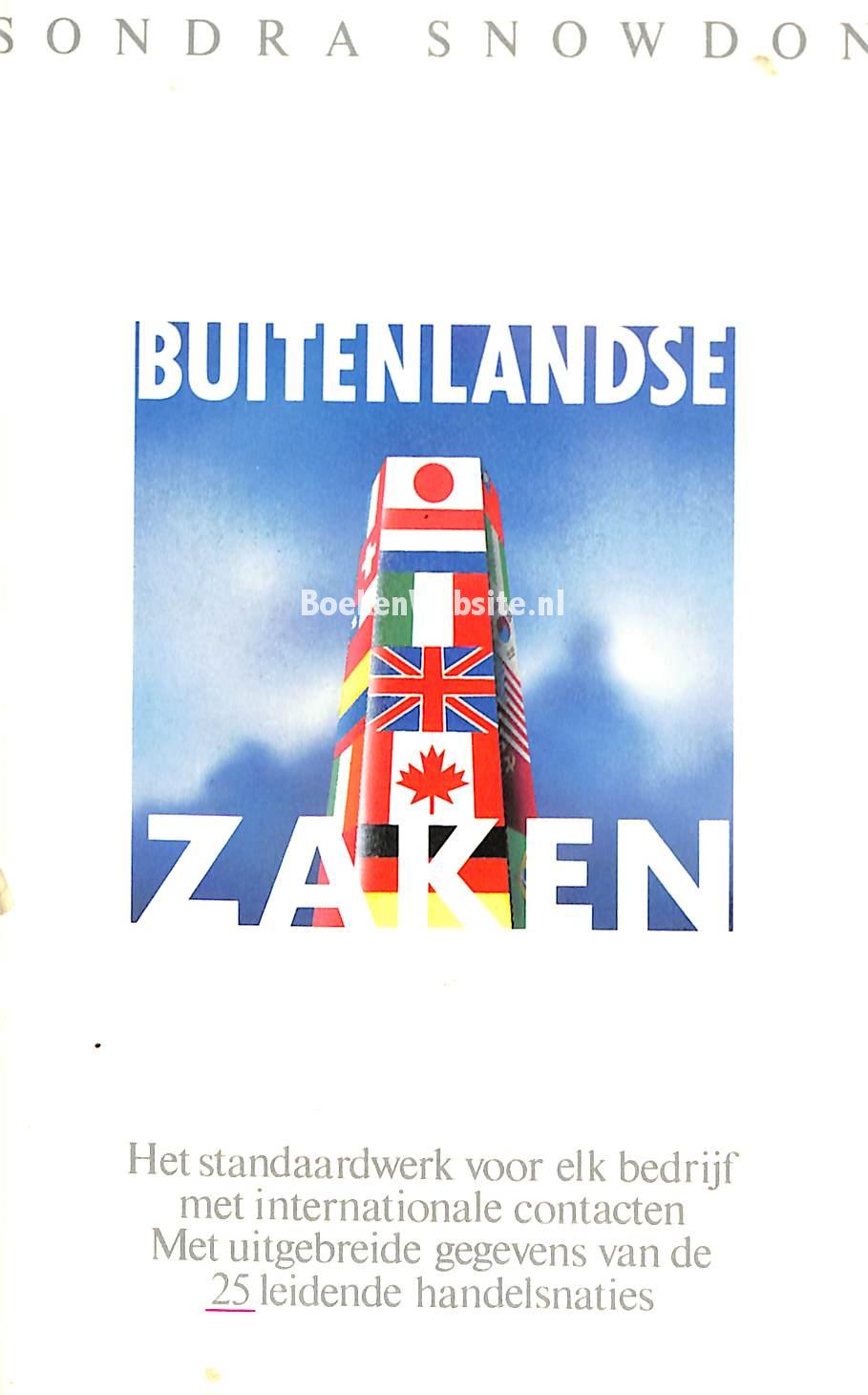 Buitenlandse Zaken Snowdon Sondra Boekenwebsite Nl