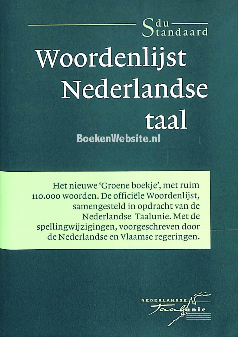 Woordenlijst Nederlandse Taal Diversen Boekenwebsite Nl